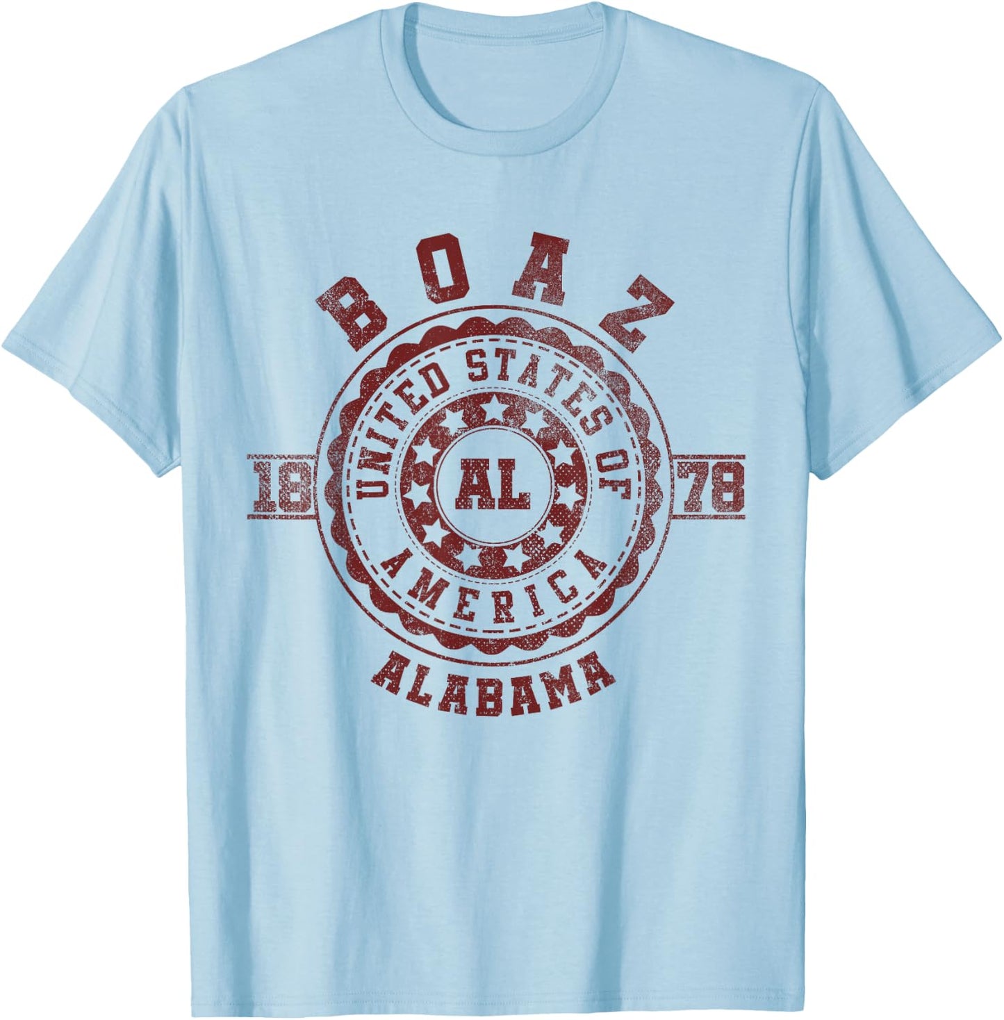 Boaz AL | Alabama T-Shirt - T-Shirt | Light Blue