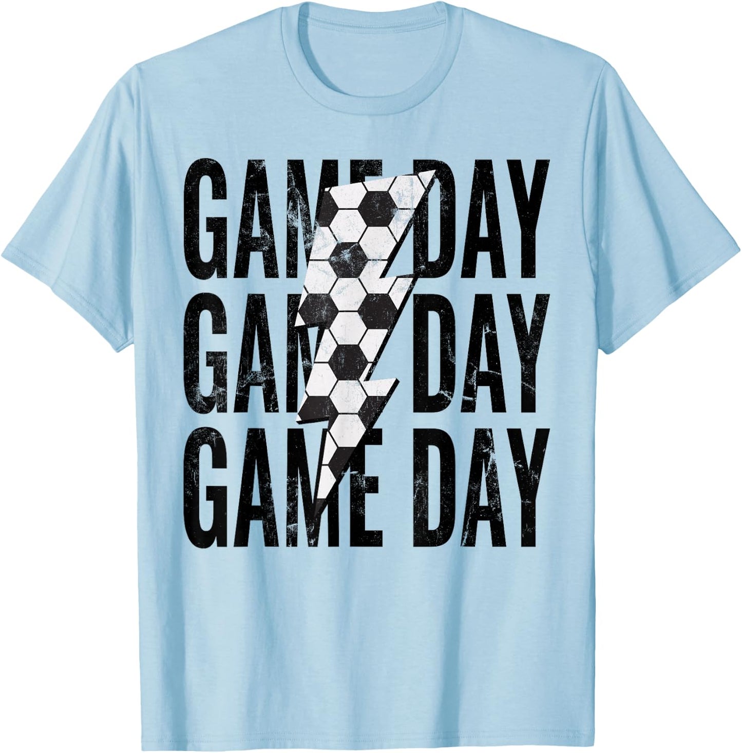 Soccer Mom Leopard Game Day Mother's Day T-Shirt - T-Shirt | Light Blue