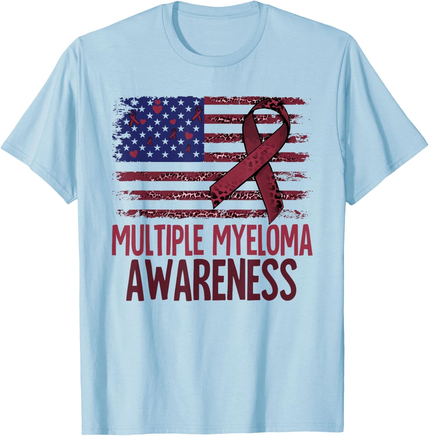 Multiple Myeloma Awareness T-Shirt - T-Shirt | Light Blue