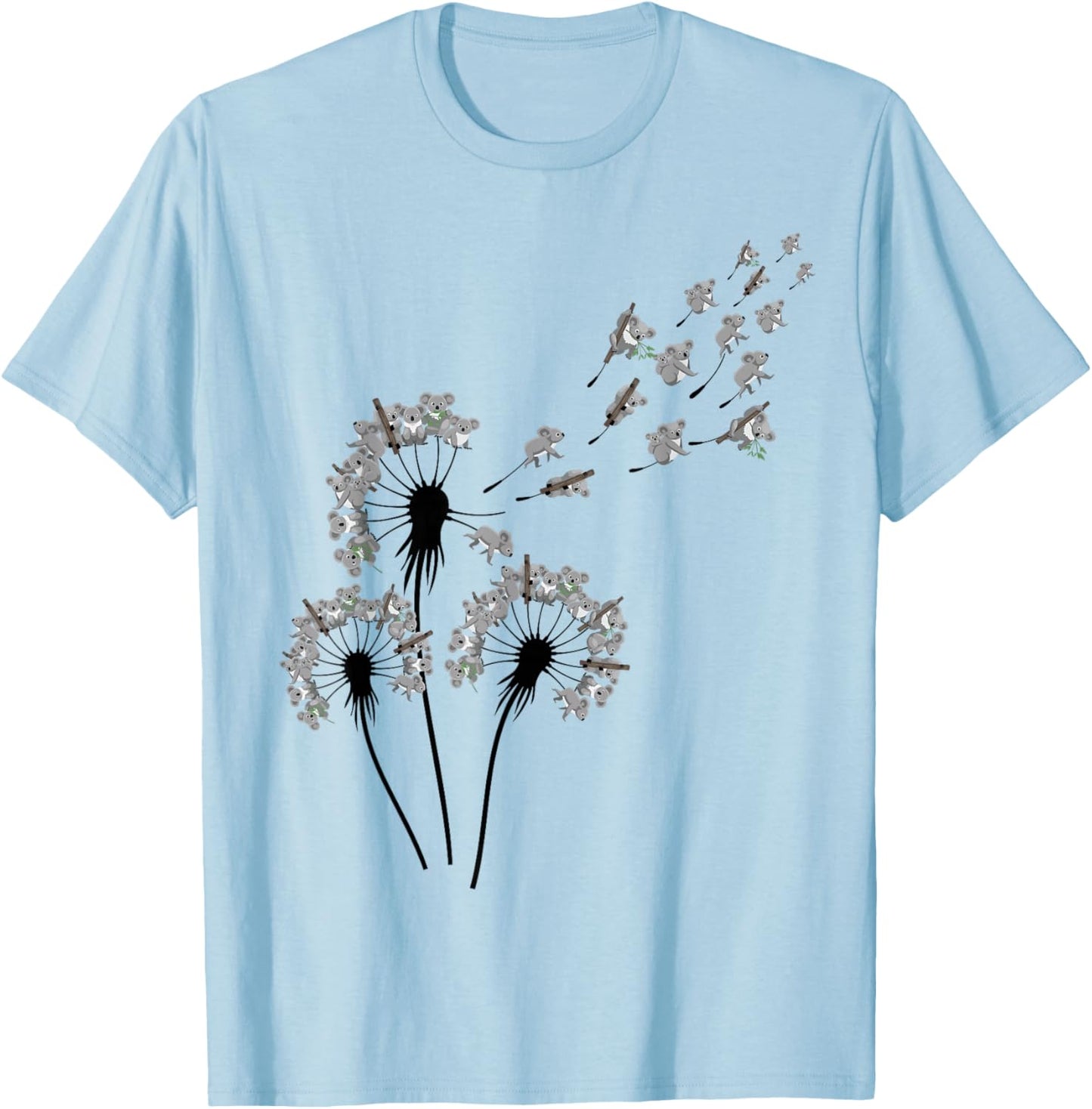 Dandelion Koala Bears Stuff for Koala Lover | Koala T-Shirt - T-Shirt | Light Blue
