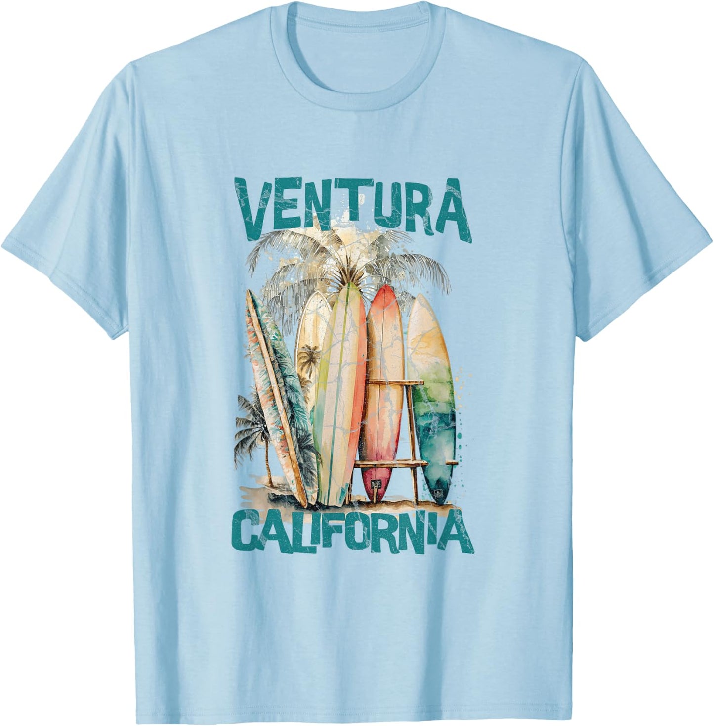 Ventura California T-Shirt - T-Shirt | Light Blue