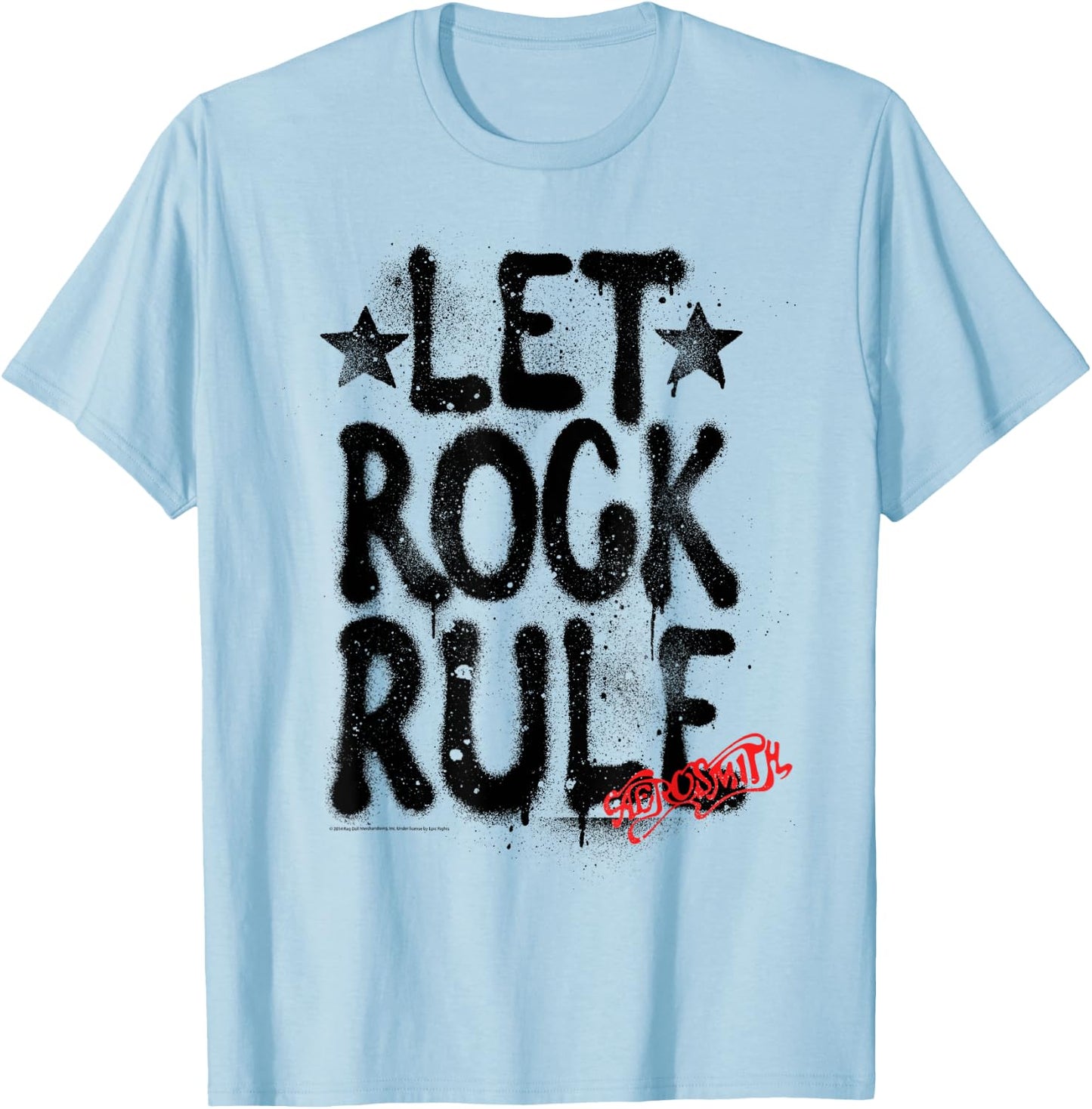 Aerosmith - Let Rock Rule T-Shirt - T-Shirt | Light Blue
