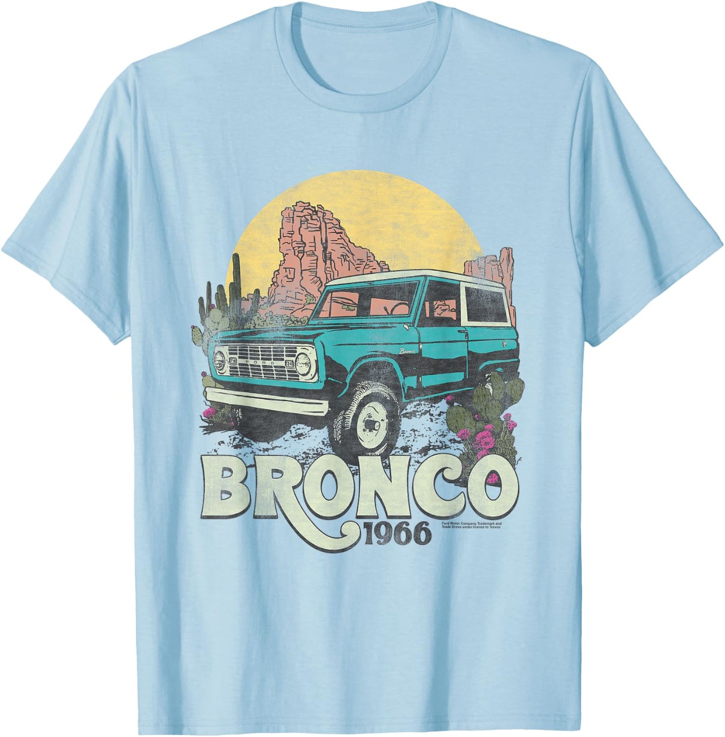 Ford Bronco Desert Ride T-Shirt - T-Shirt | Light Blue