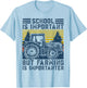But Farming is Importanter Farmer Tractor Funny Farm Boys T-Shirt - T-Shirt | Light Blue