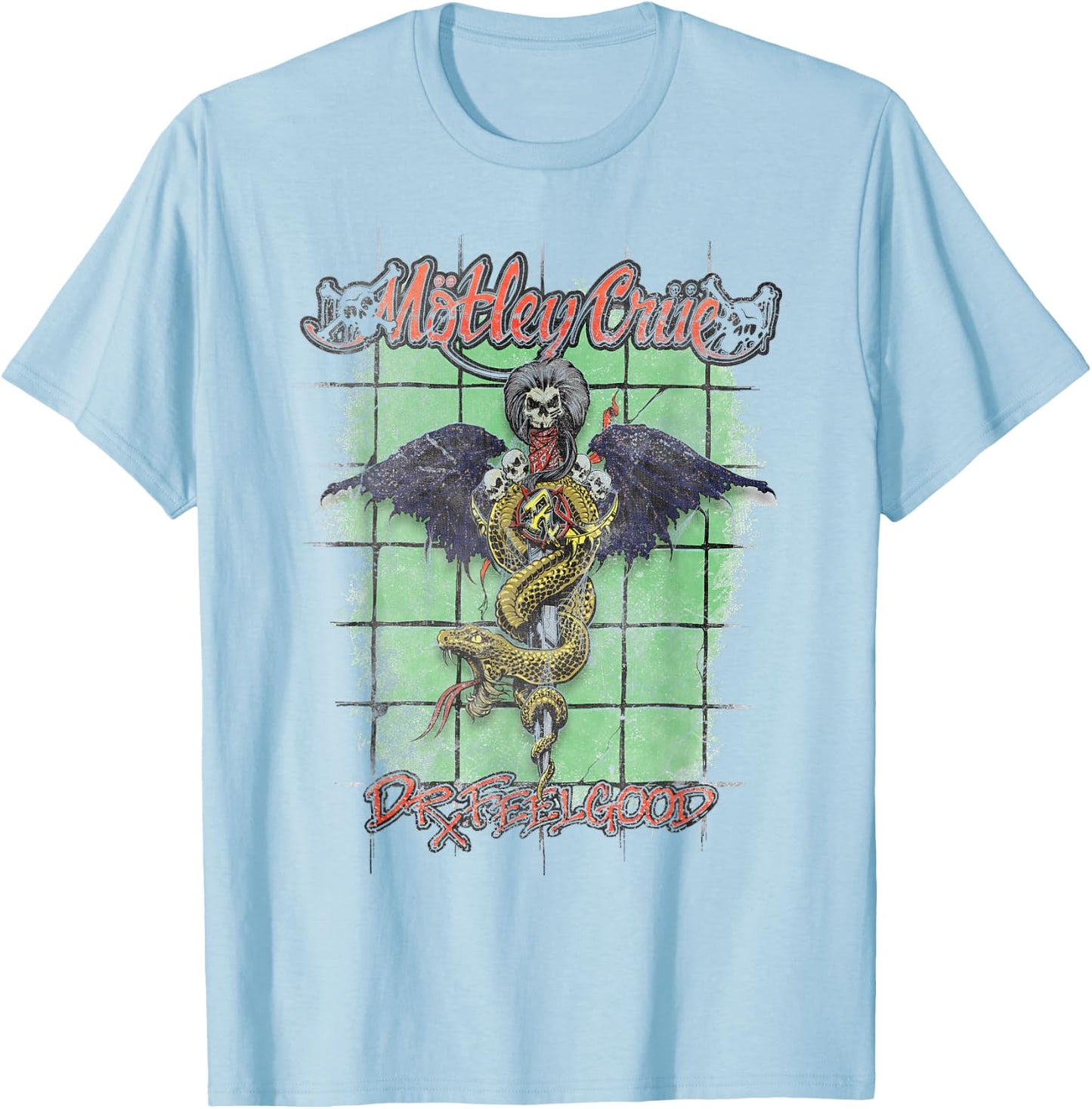 Mötley Crüe – Feel Good Redux T-Shirt - T-Shirt | Light Blue