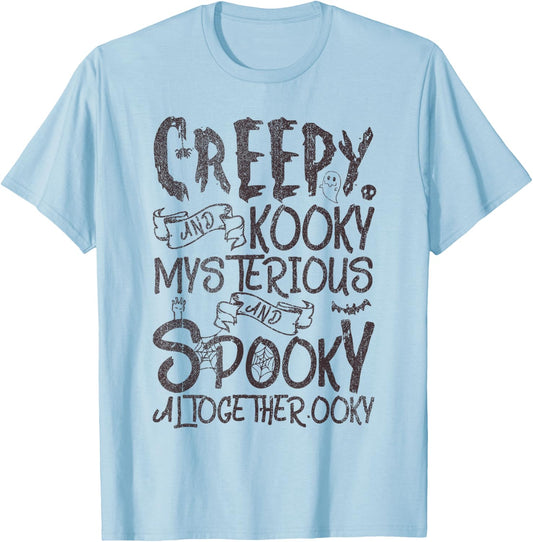 Creepy And Kooky Mysterious And Spooky Together T-Shirt - T-Shirt | Light Blue