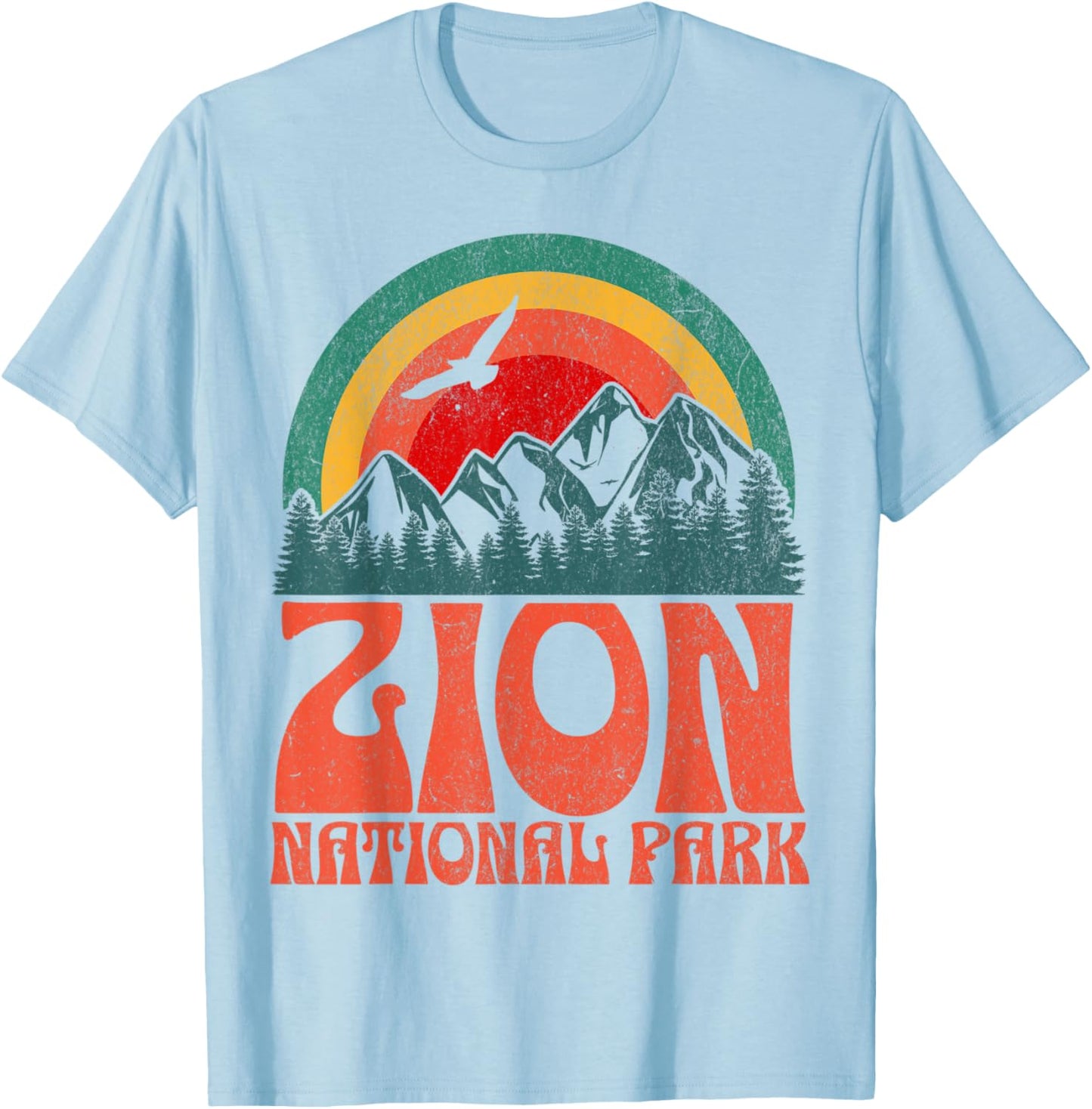 Zion National Park T-Shirt - T-Shirt | Light Blue