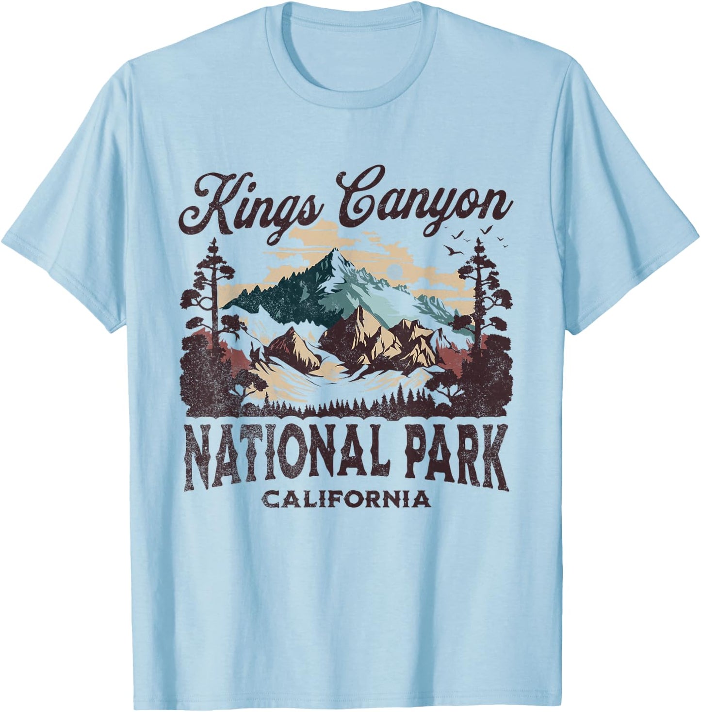 Kings Canyon National Park T-Shirt - T-Shirt | Light Blue