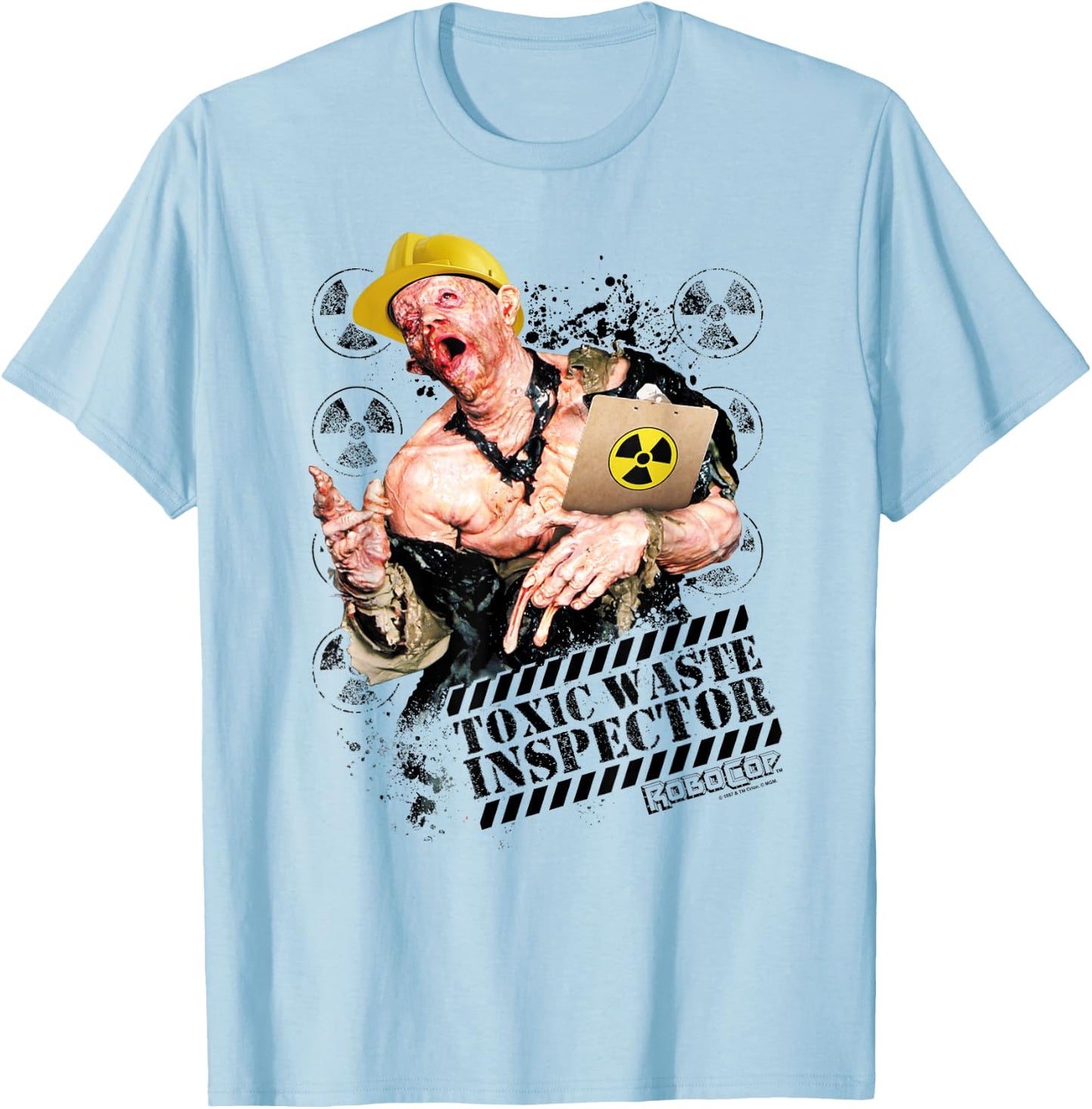 Robocop Toxic Waste Inspector T-Shirt - T-Shirt | Light Blue