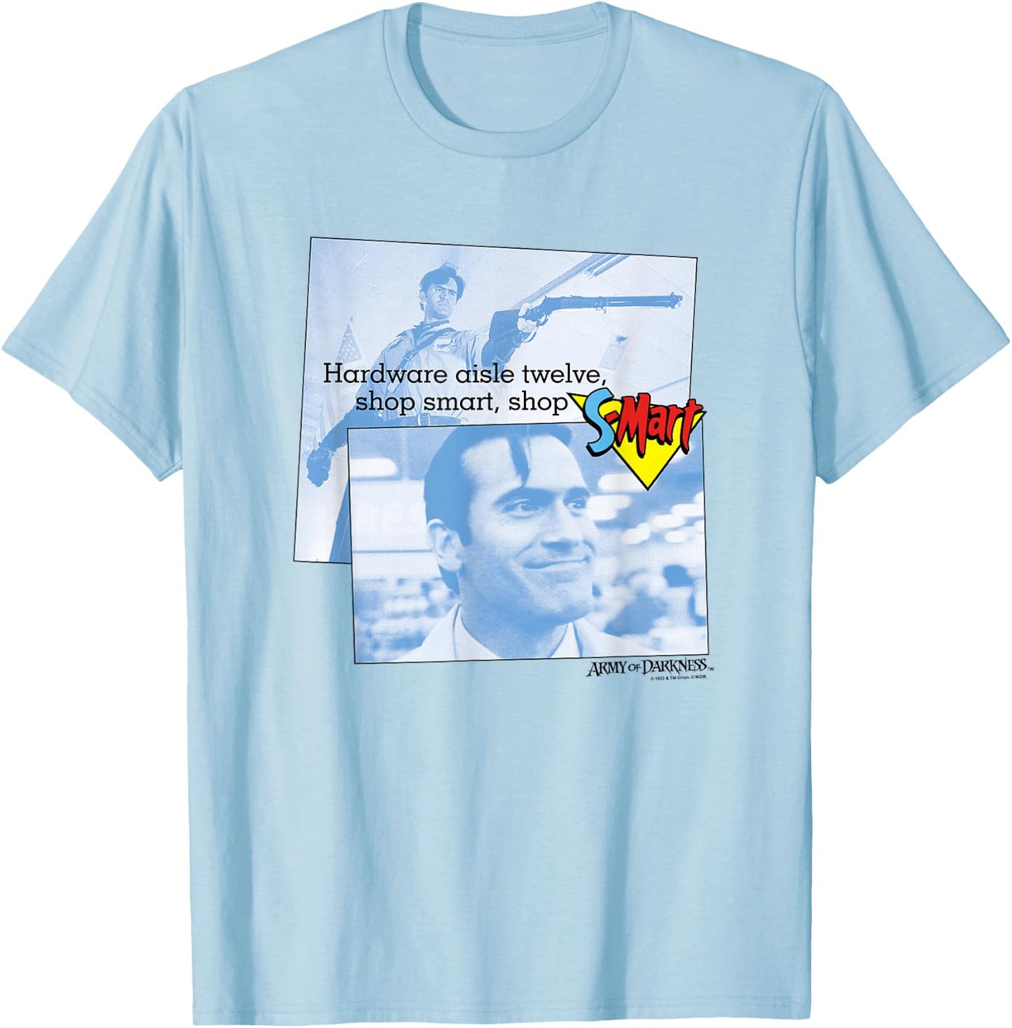 Army of Darkness Shop S Mart T-Shirt - T-Shirt | Light Blue