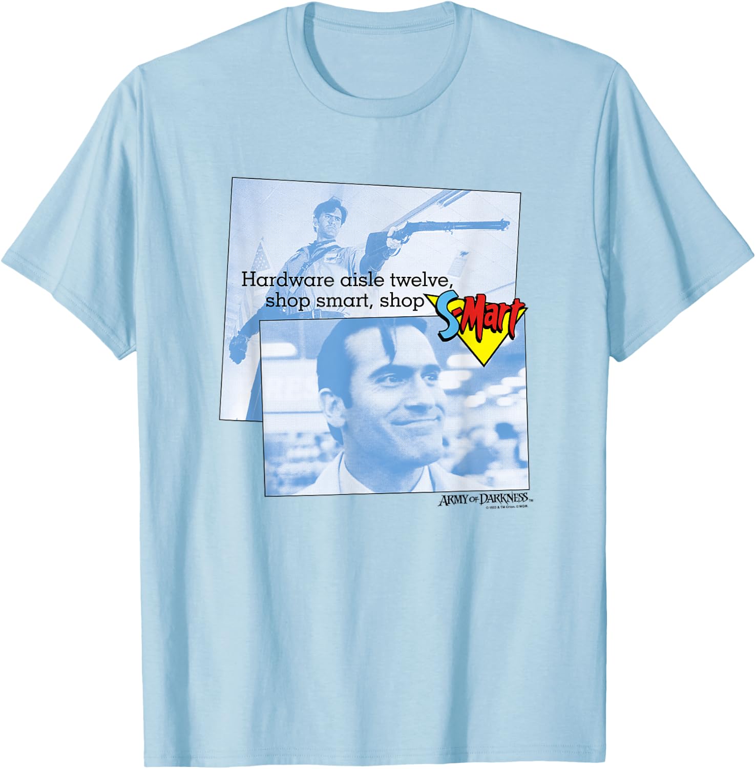 Army of Darkness Shop S Mart T-Shirt - T-Shirt | Light Blue