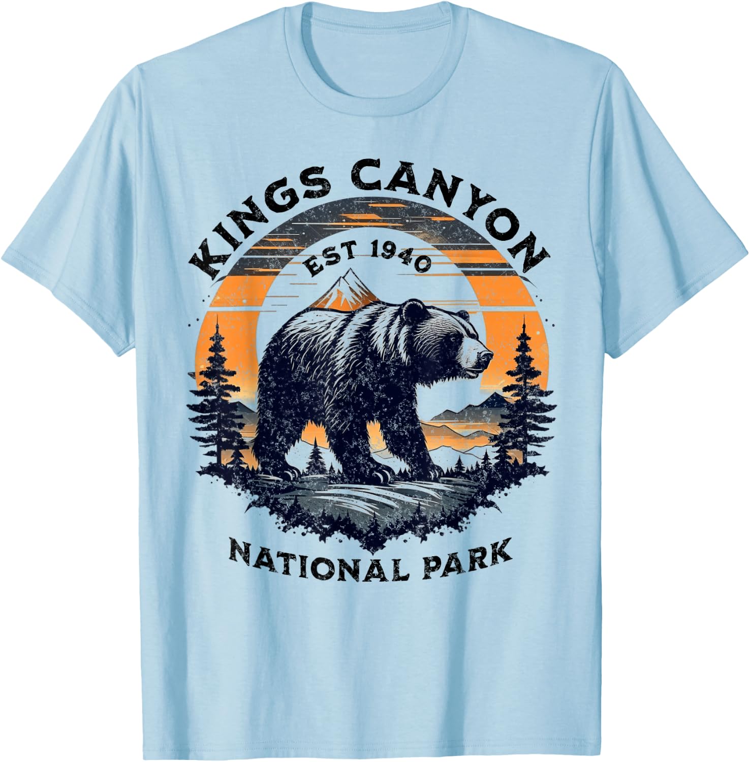 Kings Canyon National Park T-Shirt - T-Shirt | Light Blue