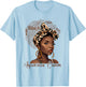 Aquarius Zodiac Black Queen Melatonin Birthday Astrology T-Shirt - T-Shirt | Light Blue