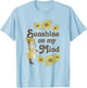 Holly Hobbie Sunshine On My Mind Sunflower Girl Vintage T-Shirt - T-Shirt | Light Blue