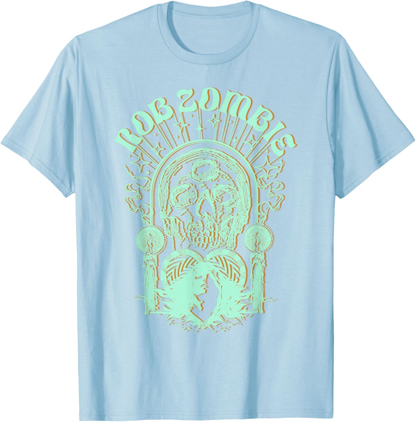 Rob Zombie – Cosmic Sheri On Pink T-Shirt - T-Shirt | Light Blue