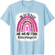 Dietary Manager Rainbow Women Breast Cancer Awareness T-Shirt - T-Shirt | Light Blue
