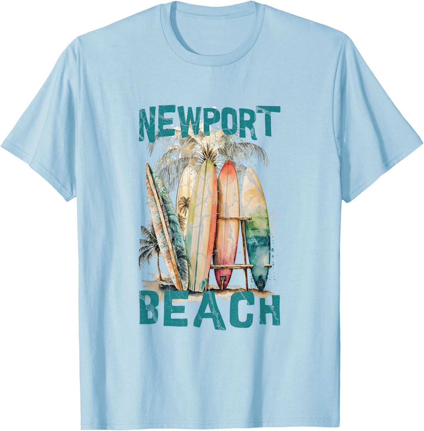 Newport Beach T-Shirt - T-Shirt | Light Blue