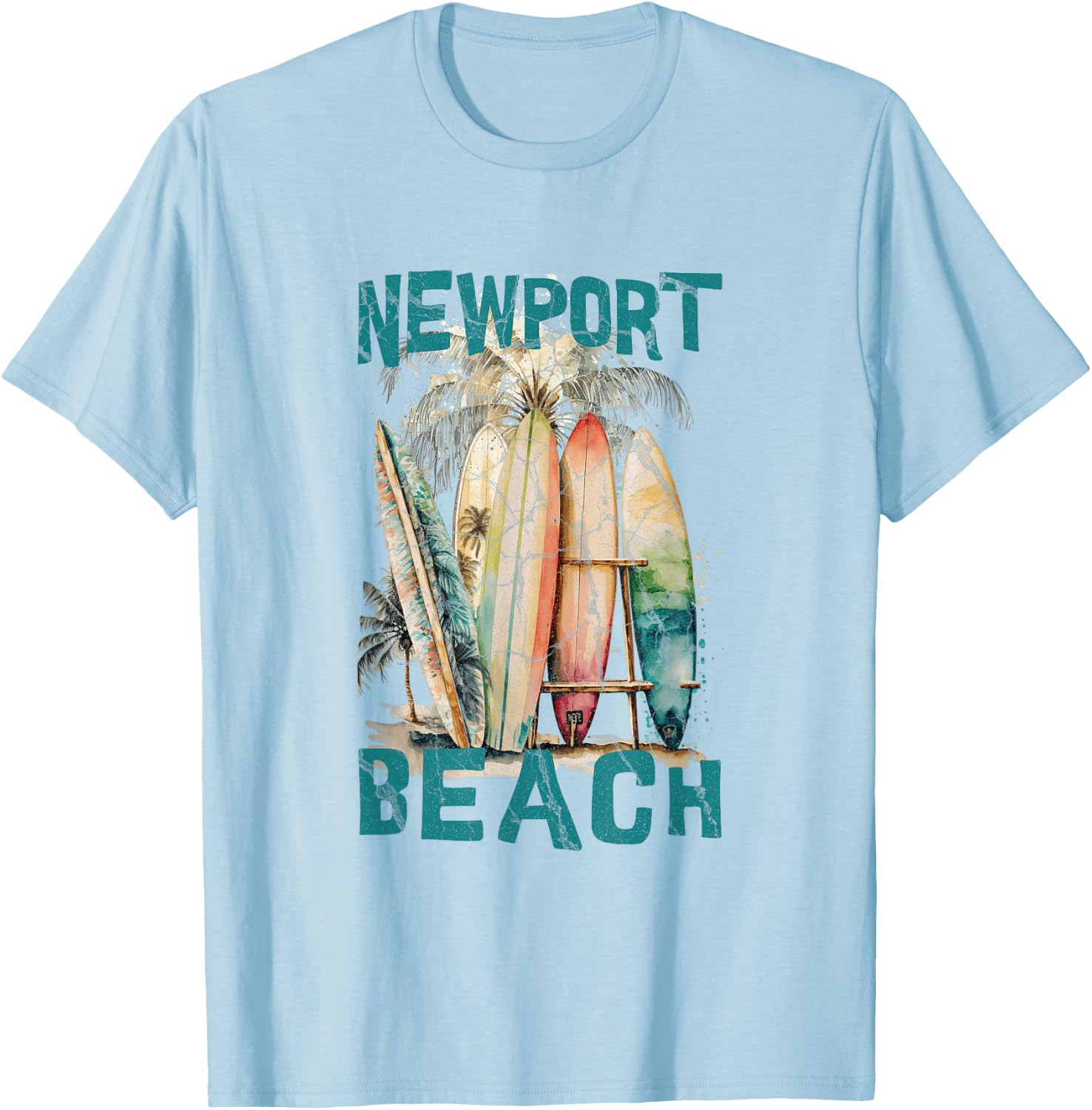 Newport Beach T-Shirt - T-Shirt | Light Blue