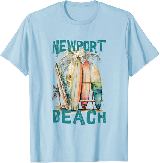 Newport Beach T-Shirt - T-Shirt | Light Blue