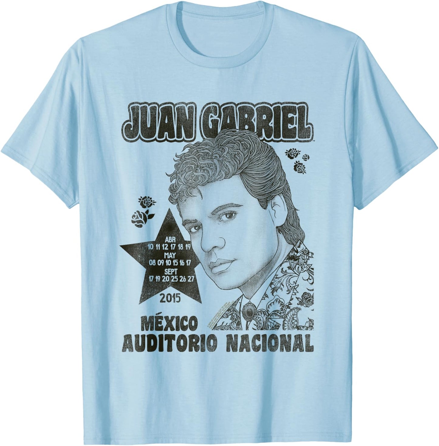 Juan Gabriel Auditorio Nacional 2015 T-Shirt - T-Shirt | Light Blue