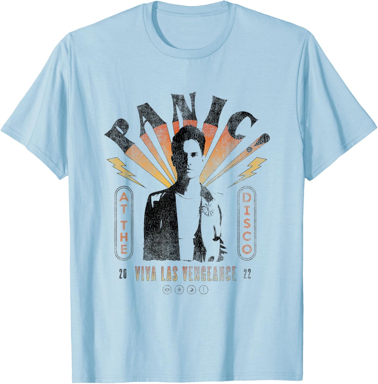 Panic! At The Disco - Viva Las Vengeance Portrait T-Shirt - T-Shirt | Light Blue