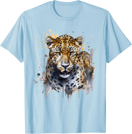 Leopard art - animal leopard T-Shirt - T-Shirt | Light Blue