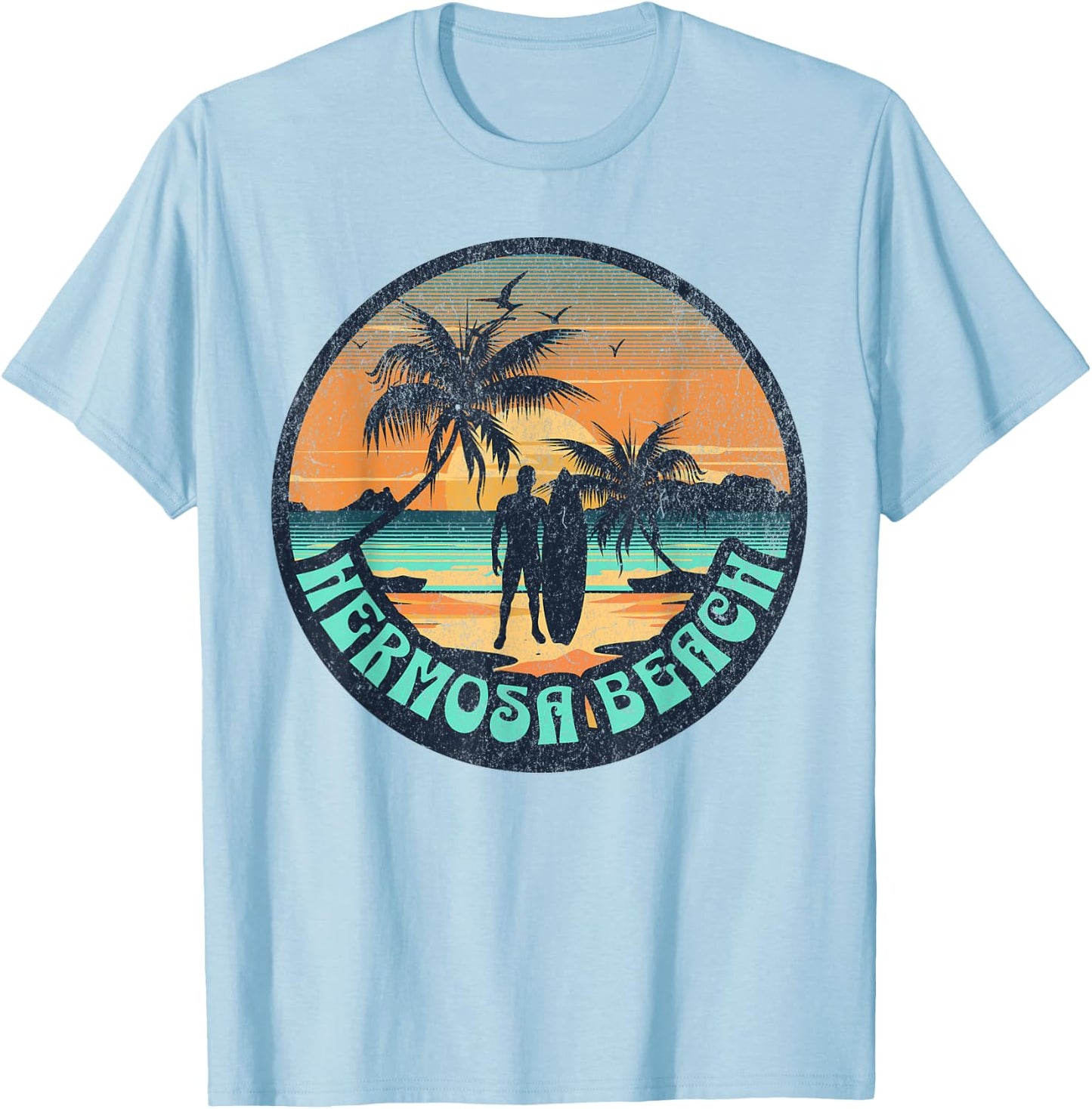 Hermosa Beach Women Kids T-Shirt - T-Shirt | Light Blue