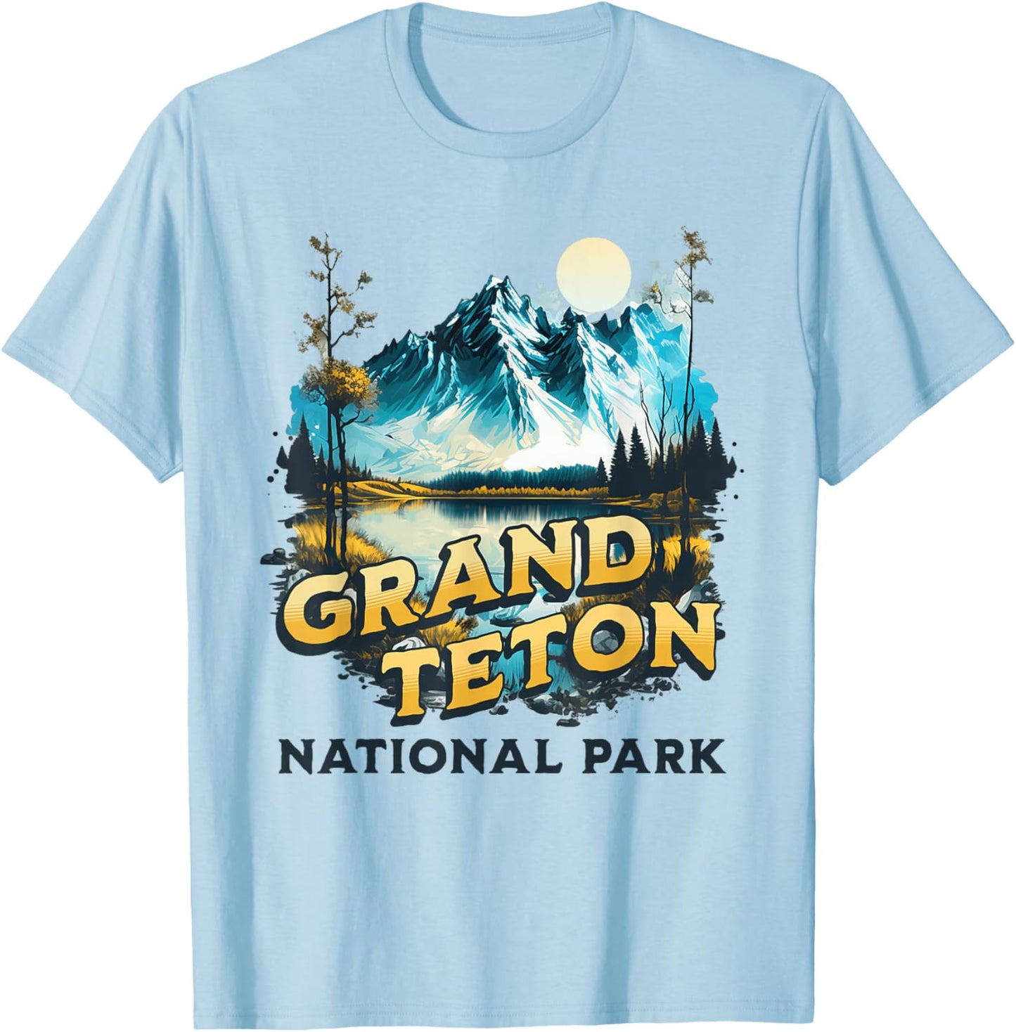 Grand Teton T-Shirt - T-Shirt | Light Blue