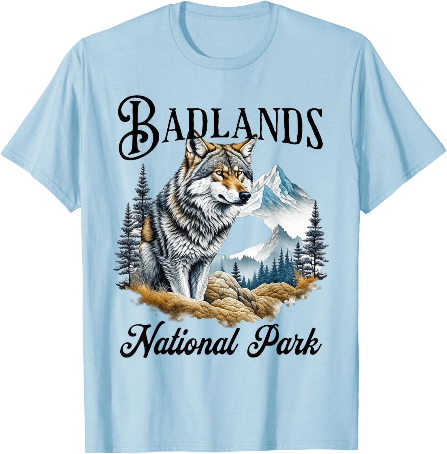 Badlands National Park T-Shirt - T-Shirt | Light Blue
