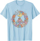 Peanuts - Woodstock Floral Peace Sign T-Shirt - T-Shirt | Light Blue