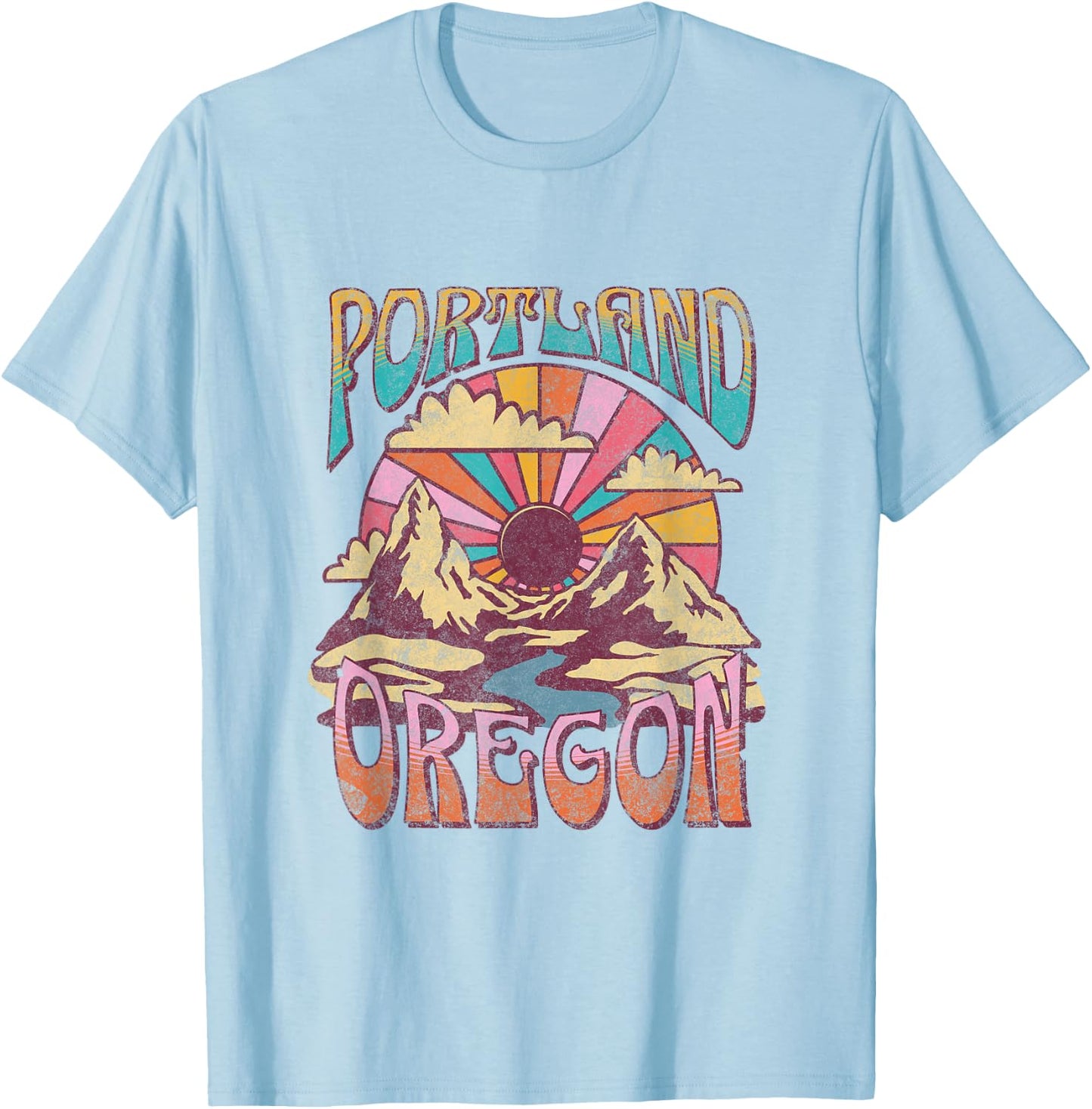 Portland Oregon T-Shirt - T-Shirt | Light Blue