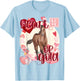 Valentine Horse Simply Watercolor Southern Colors Comfort T-Shirt - T-Shirt | Light Blue