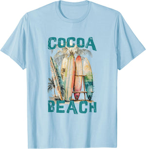 Cocoa Beach Florida T-Shirt - T-Shirt | Light Blue