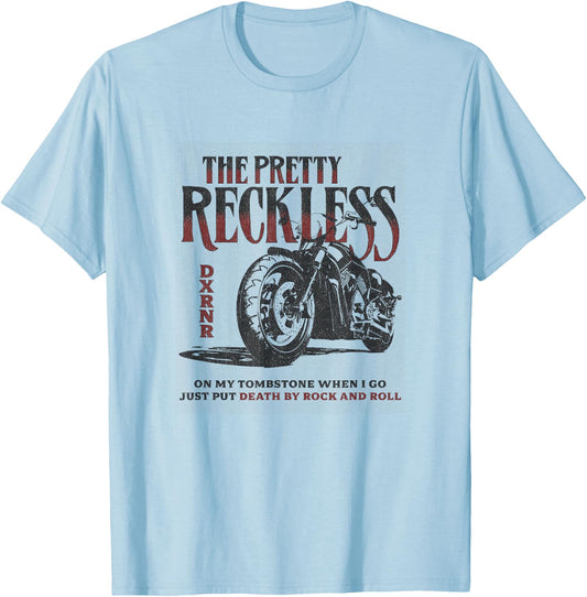 The Pretty Reckless - Motorcycle T-Shirt - T-Shirt | Light Blue