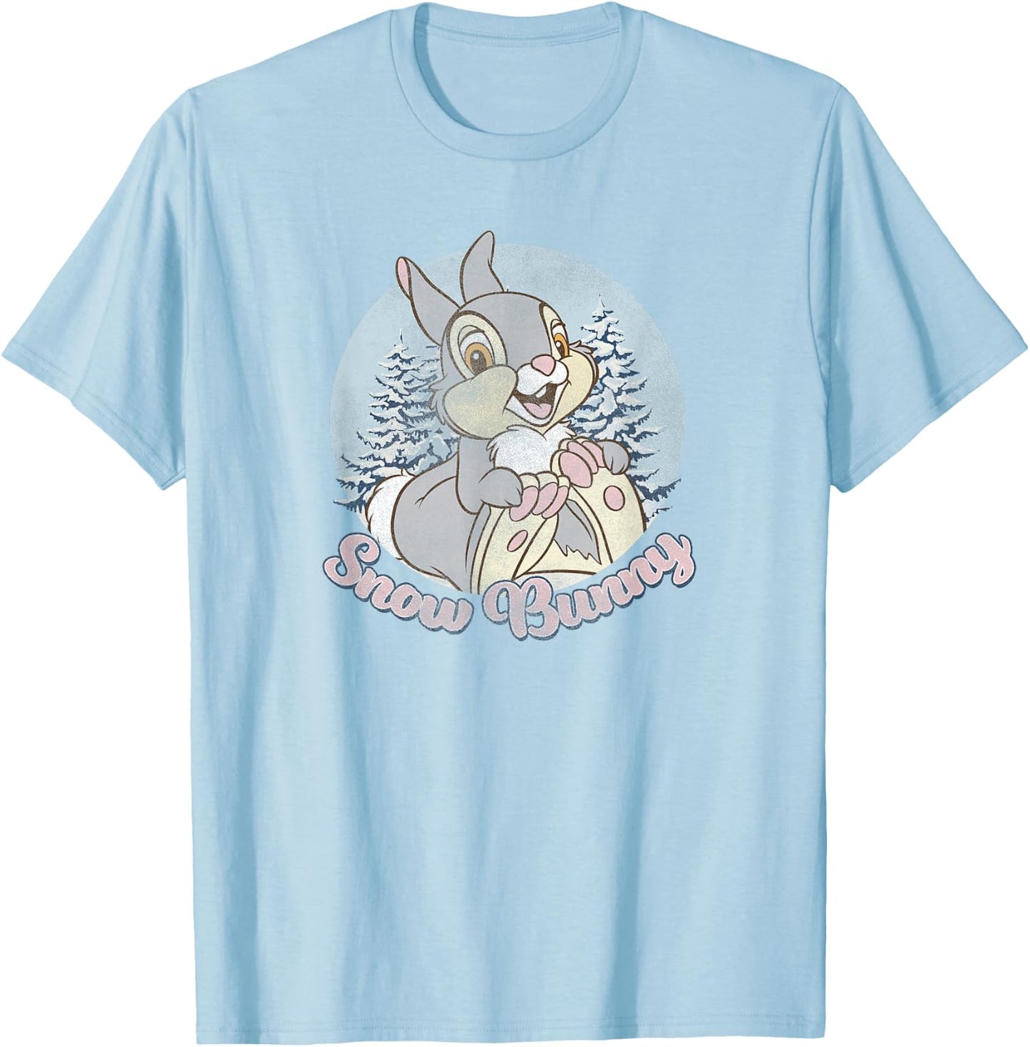 Disney Bambi Thumper Christmas Snow Bunny T-Shirt - T-Shirt | Light Blue