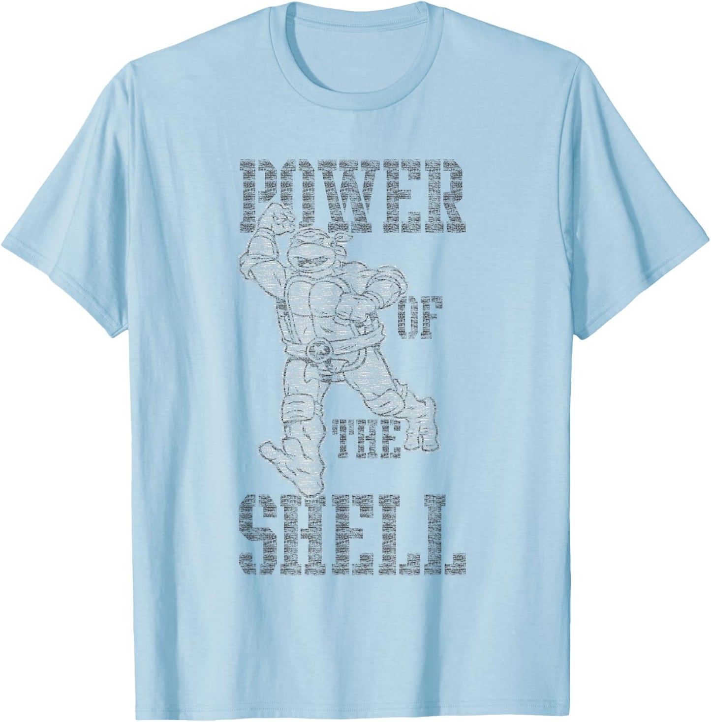 Teenage Mutant Ninja Turtles Power Of The Shell Michelangelo T-Shirt - T-Shirt | Light Blue