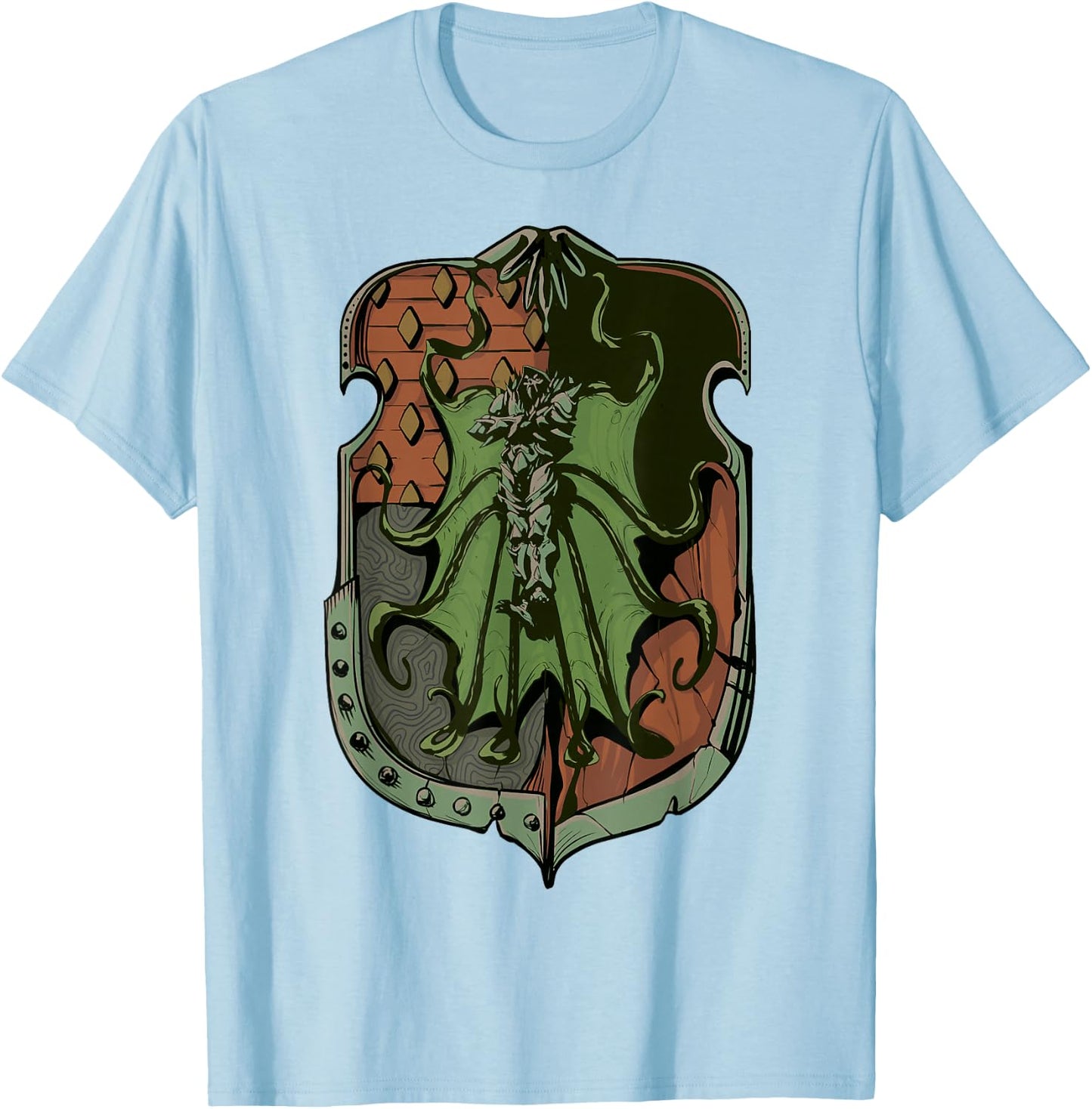 Marvel Mech Strike Doctor Doom Shield Emblem T-Shirt - T-Shirt | Light Blue