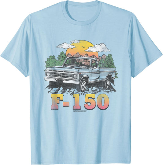 Ford Trucks F150 Mountain Ride T-Shirt - T-Shirt | Light Blue
