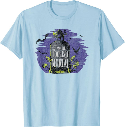 Haunted Mansion Parks Attraction - Another Foolish Mortal T-Shirt - T-Shirt | Light Blue