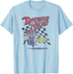 Wacky Races Dastardly and Muttley on Gray T-Shirt - T-Shirt | Light Blue