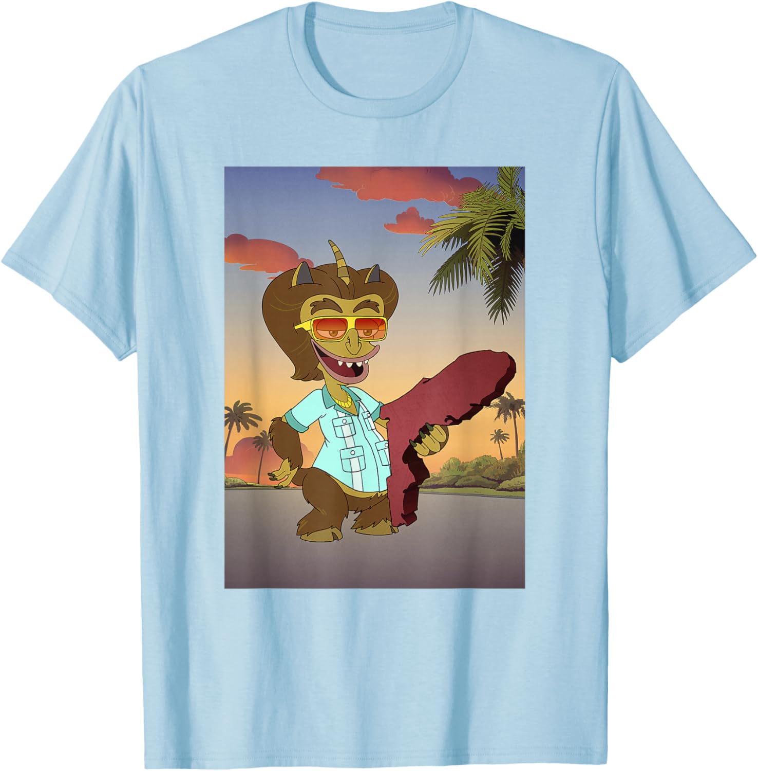 Big Mouth Maury The Hormones Monster State Of Florida T-Shirt - T-Shirt | Light Blue