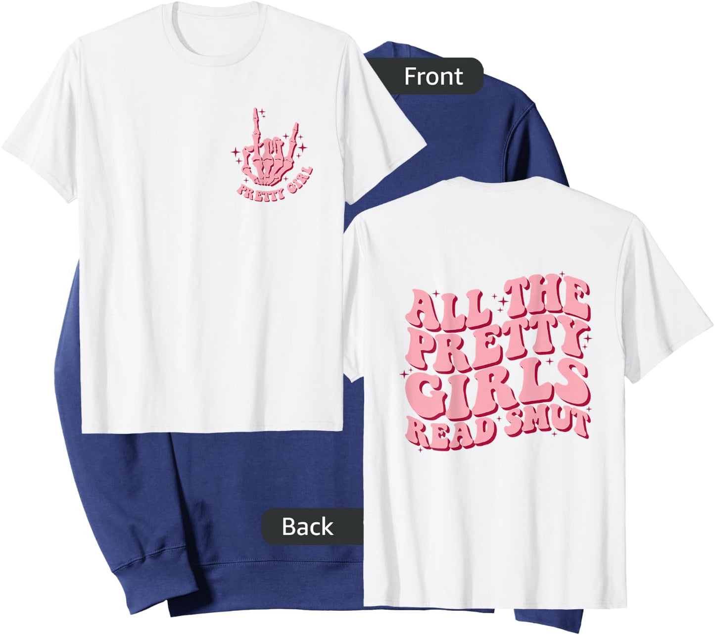 All The Pretty Girls Read Smut Retro Spicy Books Smut Reader Sweatshirt - Sweatshirt | Navy