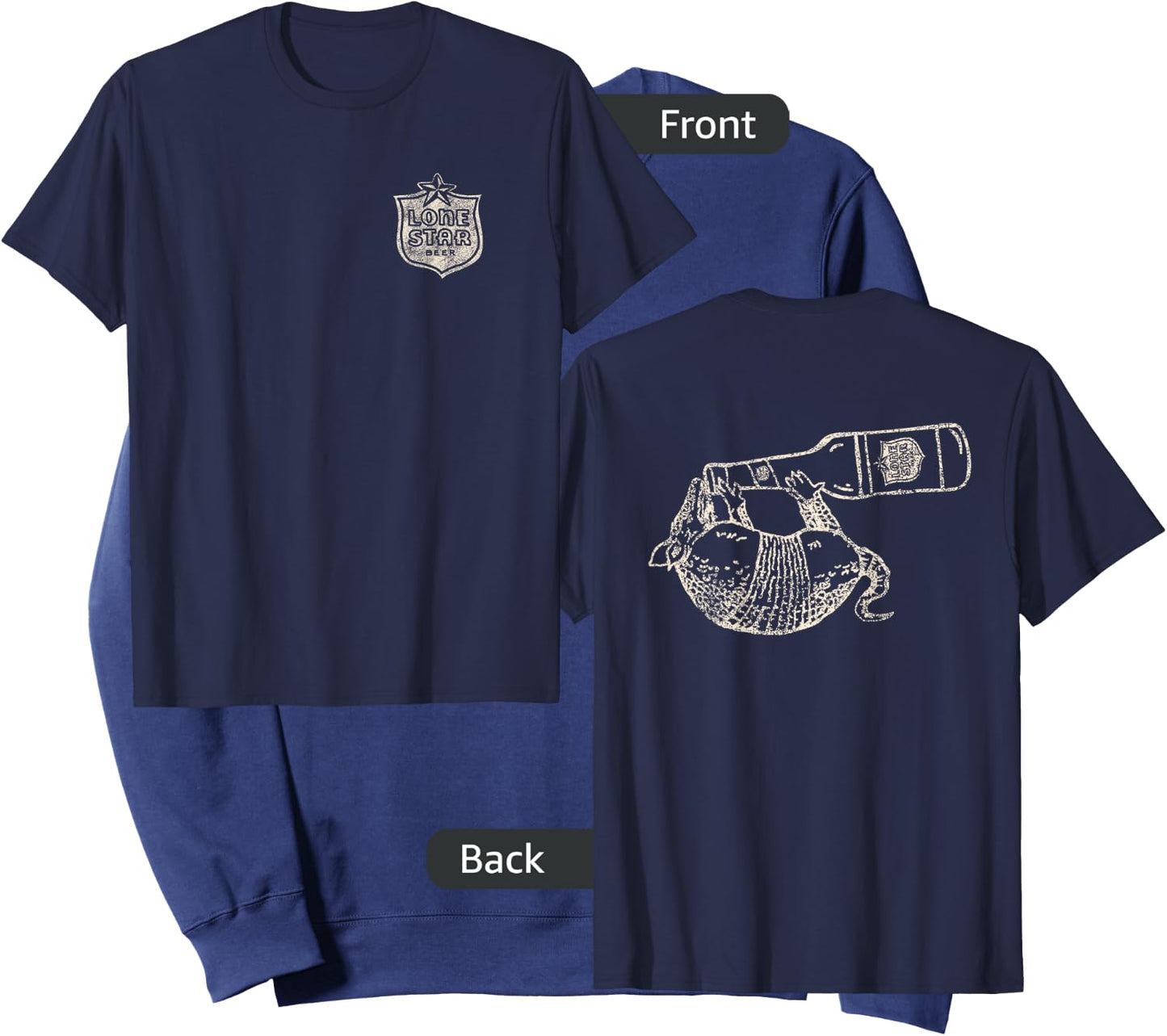 Texas Lone Star Beer Armadillo Sweatshirt - Sweatshirt | Navy