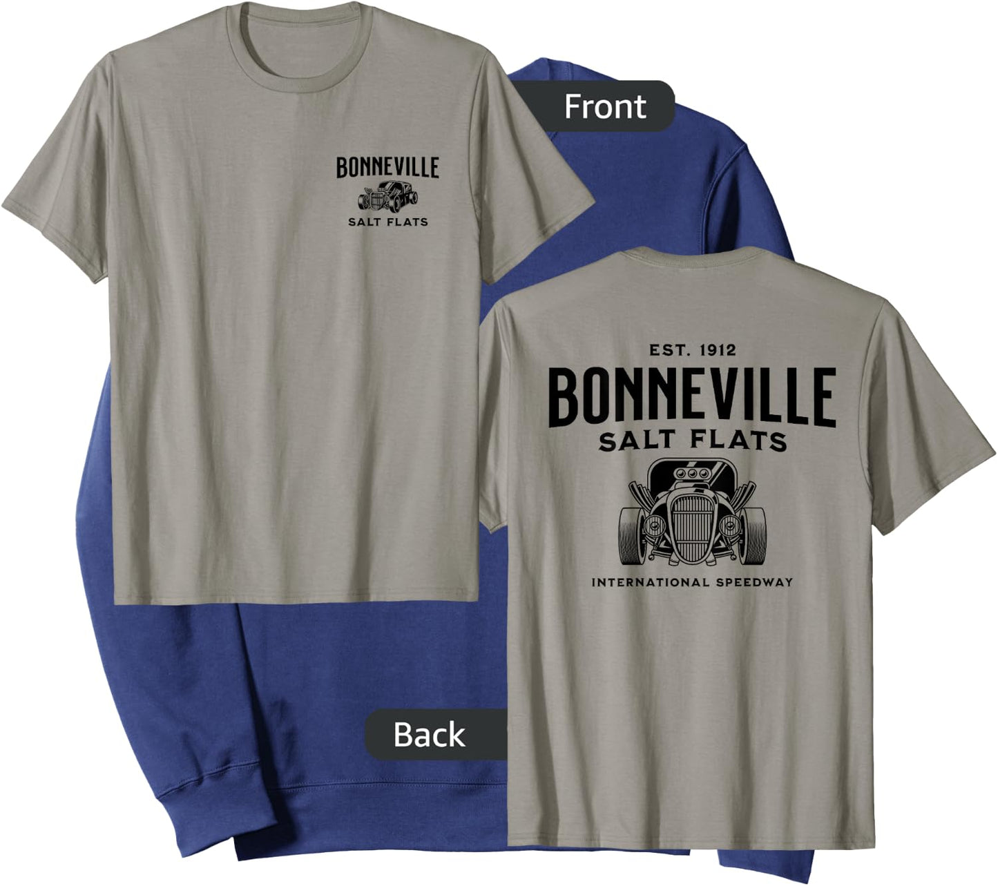 Retro Bonneville Salt Flats Utah International Speedway Sweatshirt - Sweatshirt | Navy