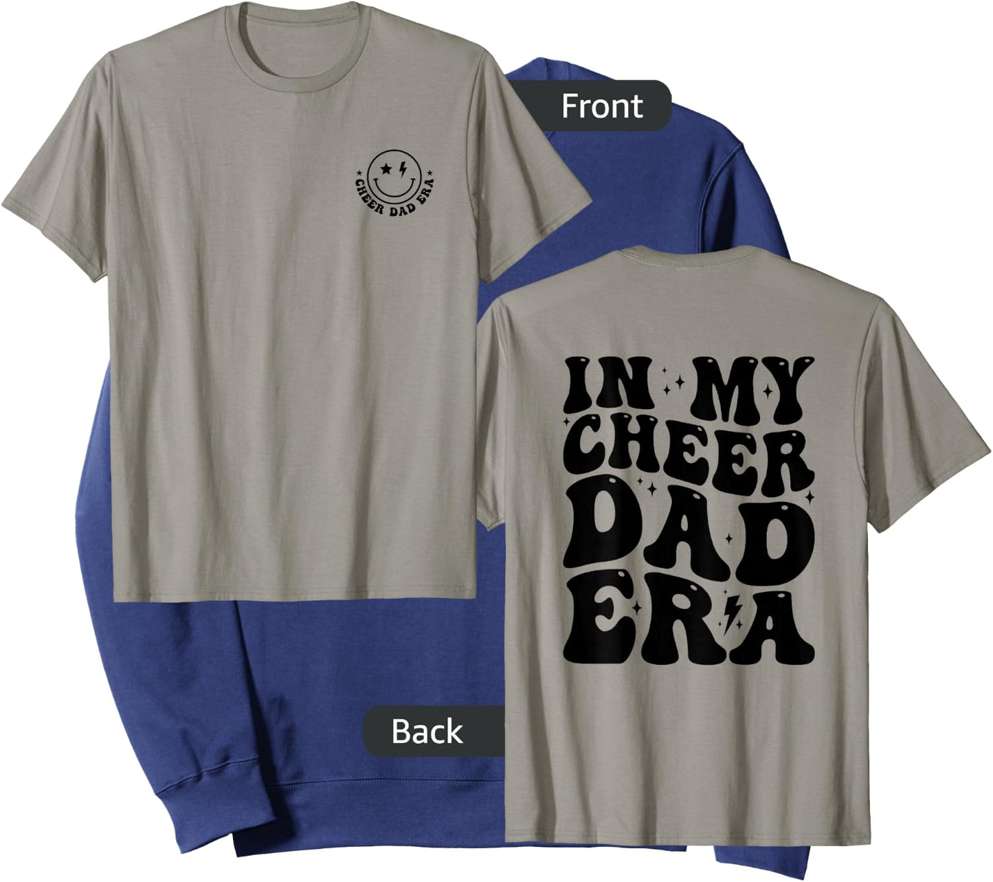 Retro In My Cheer Dad Era Cheerleader Dad (2 Sides) Sweatshirt - Sweatshirt | Navy