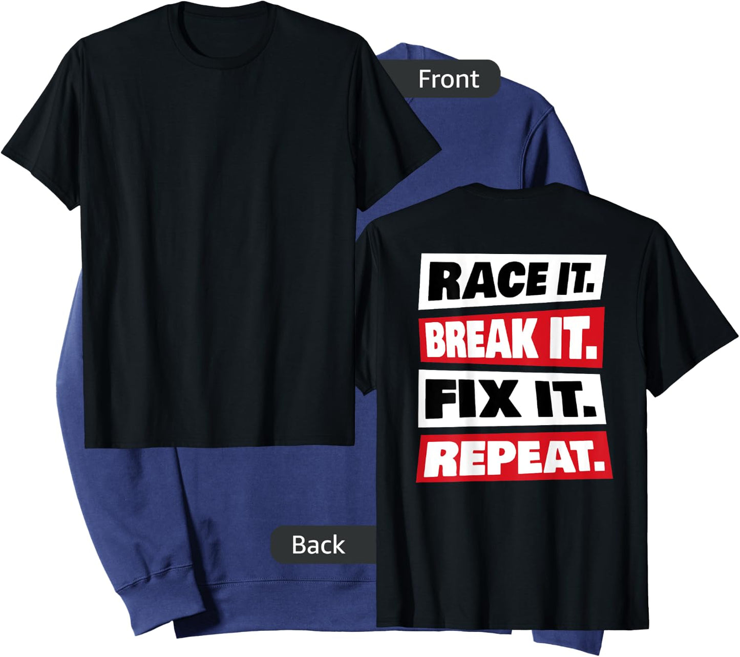 Race it Break it Fix it Repeat Sweatshirt - Sweatshirt | Navy