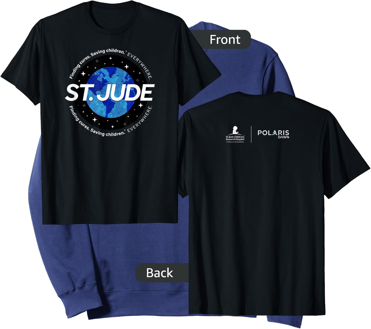 St. Jude "Finding Cures. Saving Children. EVERYWHERE" Globe Sweatshirt - Sweatshirt | Navy