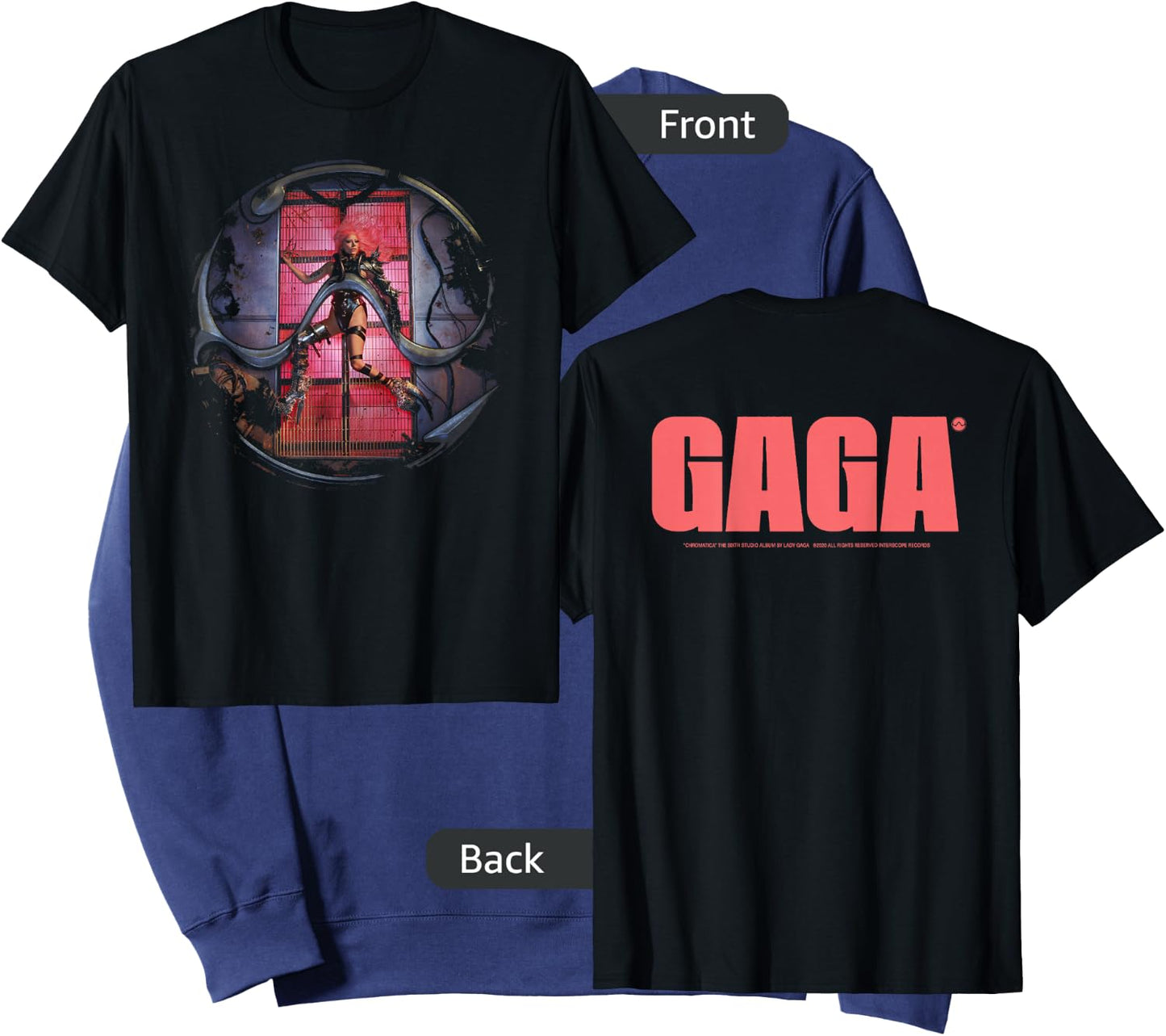 Official Lady Gaga Chromatica Cover Sweatshirt - Sweatshirt | Navy