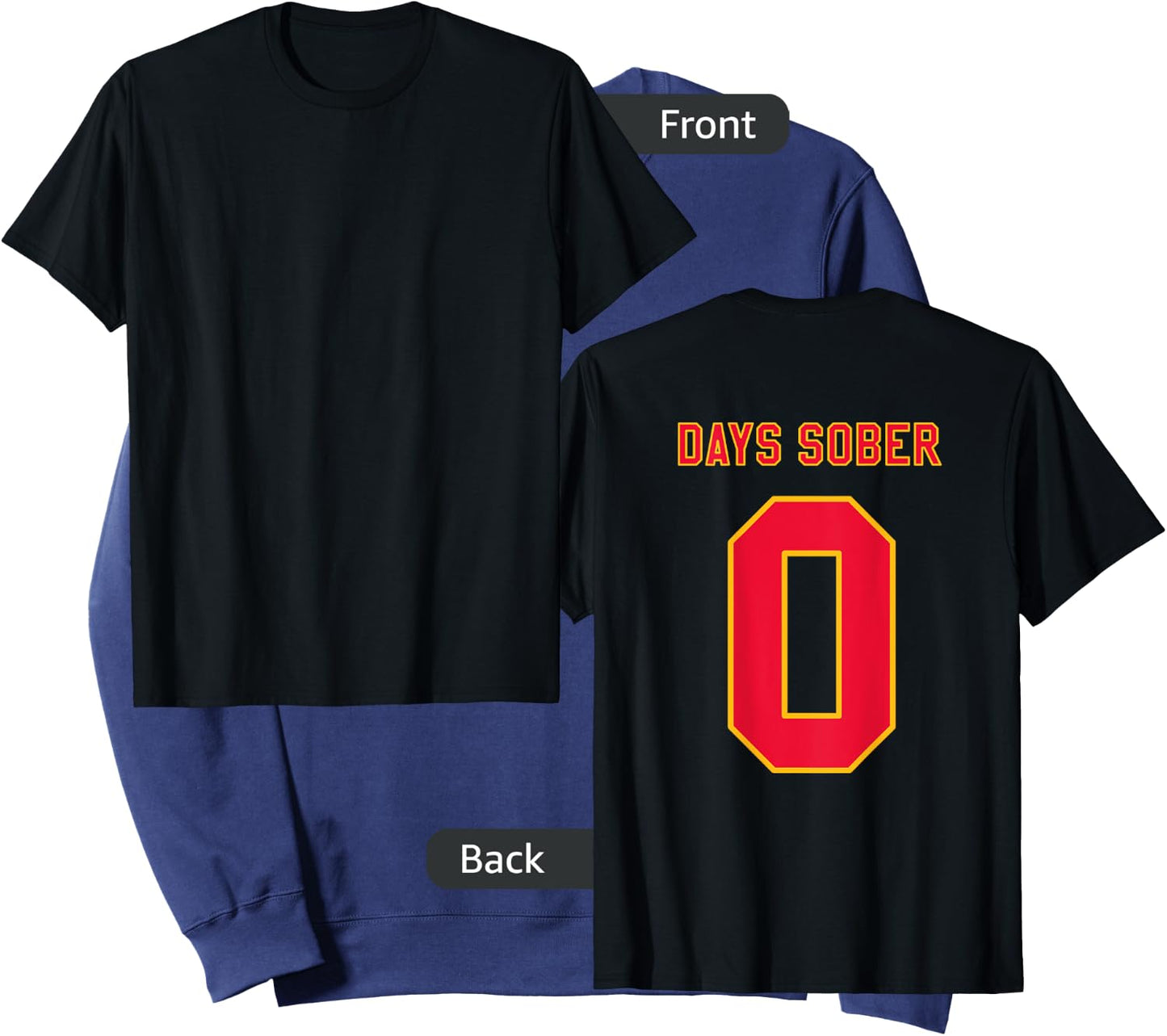 0 DAYS SOBER Jersey Funny Drinking Shirt for Alcohol Lover Sweatshirt - Sweatshirt | Navy
