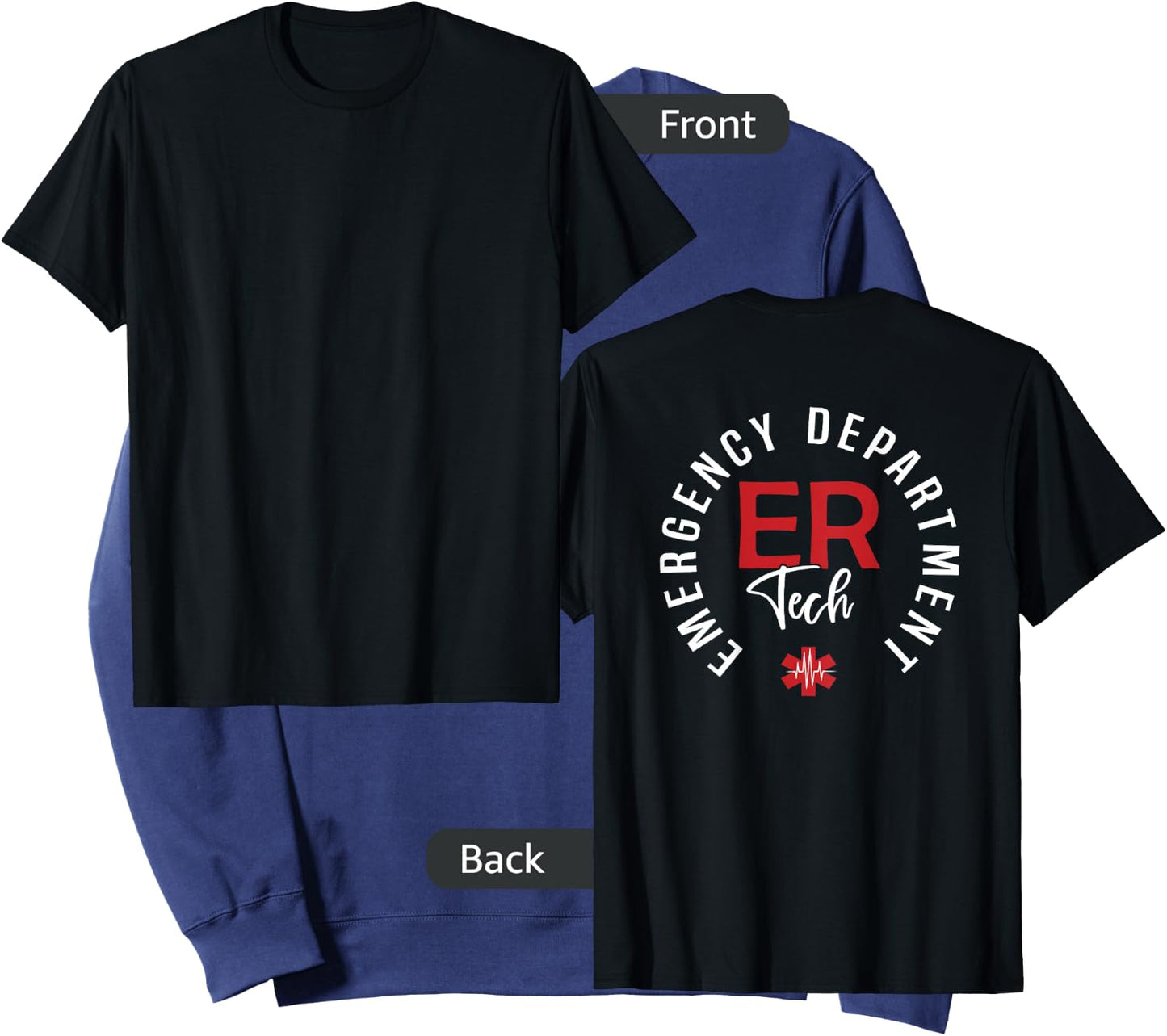 Emergency Department Tech Emergency Room Tech Back Of Sweatshirt - Sweatshirt | Navy